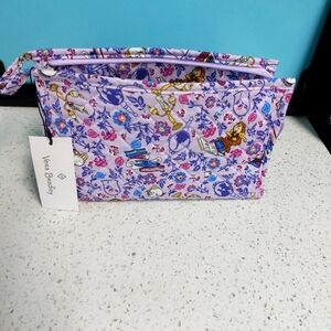 Vera Bradley Literary Belle Trapeze Cosmetic Bag NWT